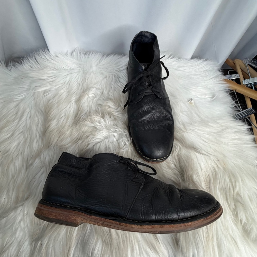 Cole Haan Mens Black Leather Chukka Boots C11776 Size 12M